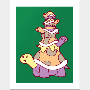 Cute Turtle Stack Posters and Art